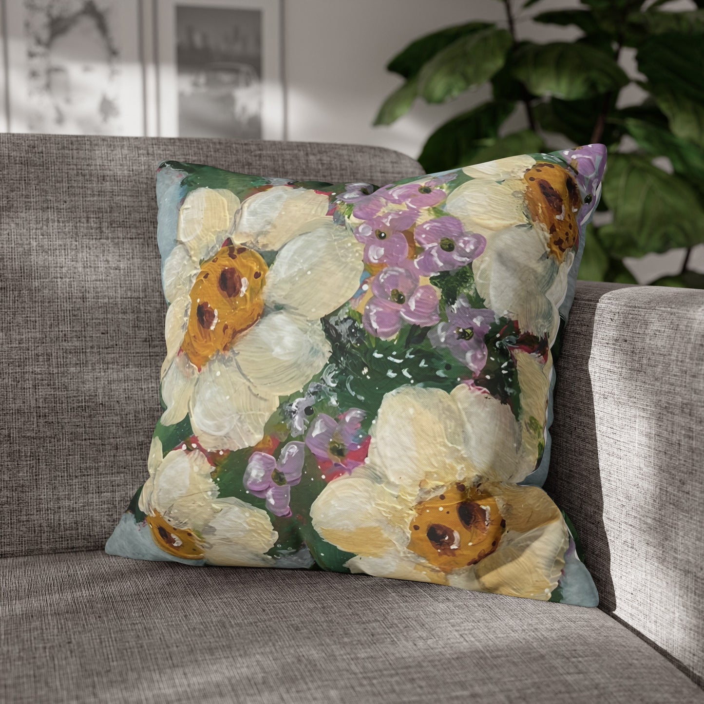 Before the Mud Bath | Sanctuary Blooms Pillow Cover
