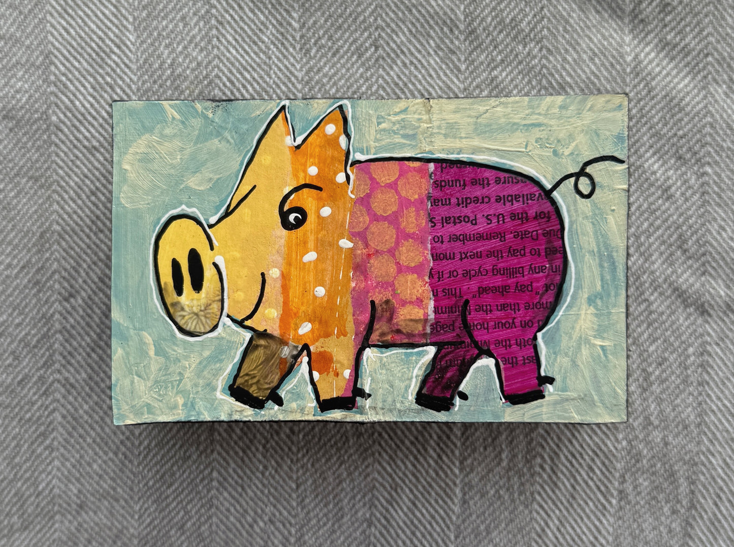 Collage Pig - B. Lew