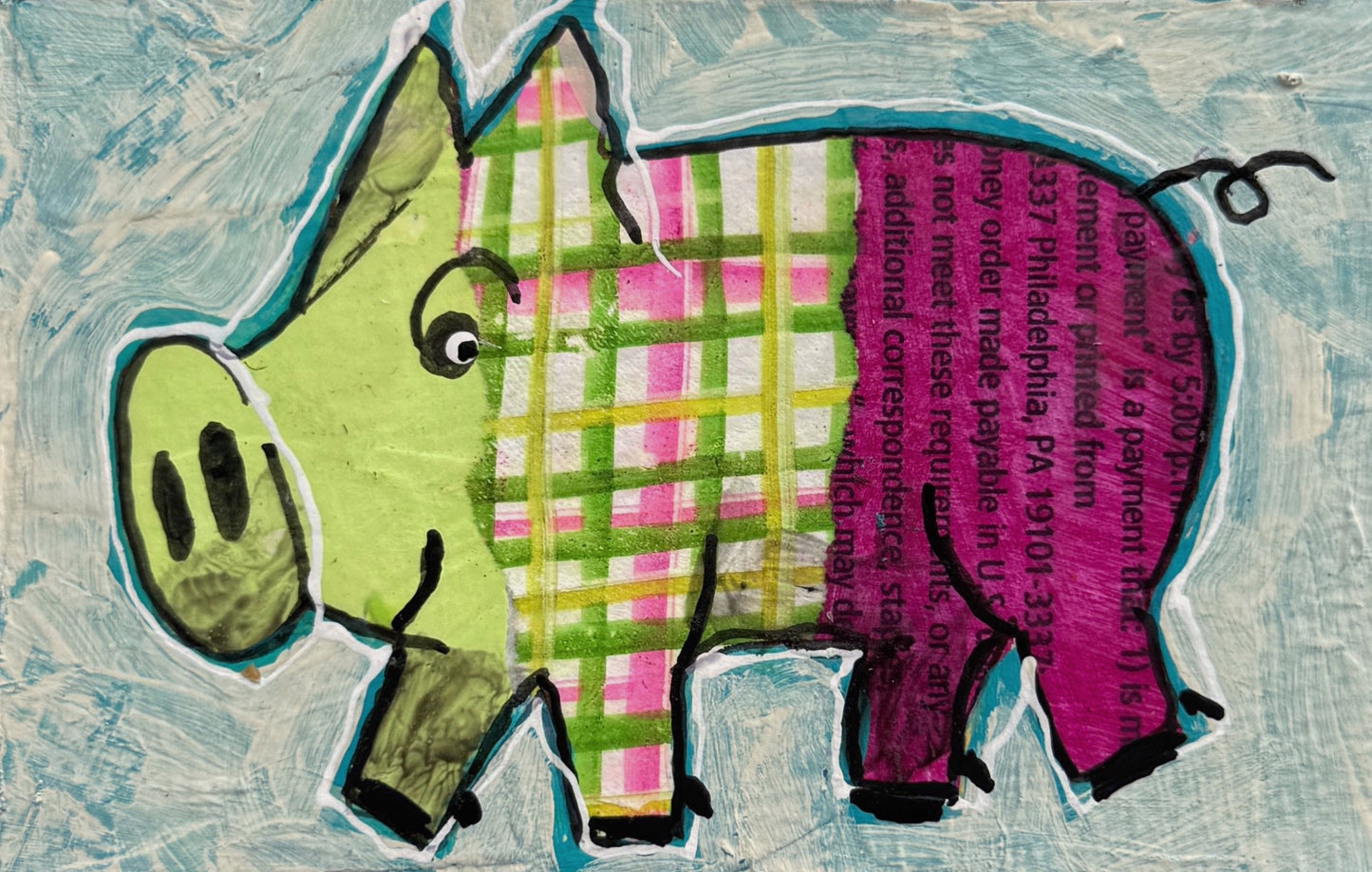 Collage Pig - Lauren