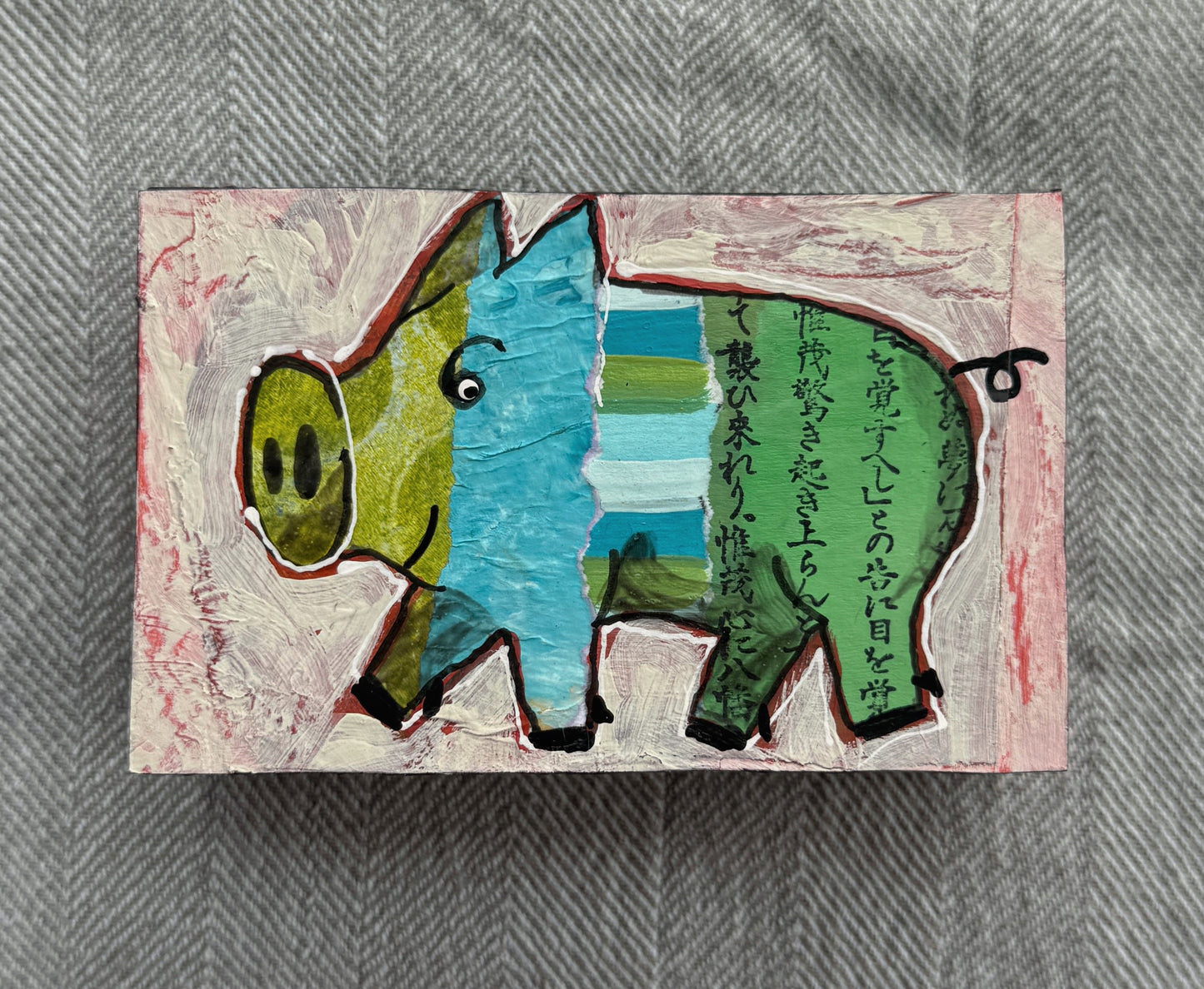 Collage Pig - Noodle