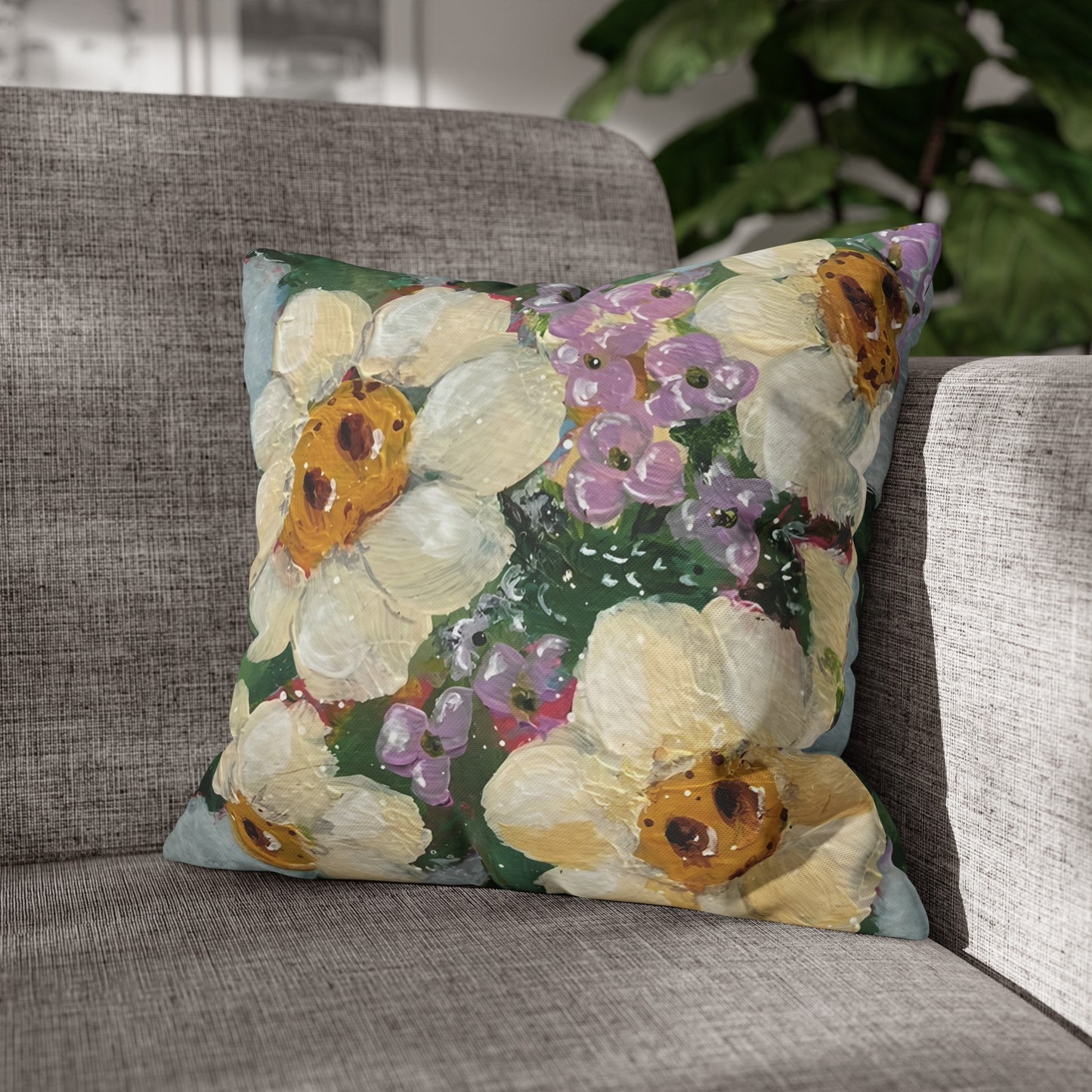Before the Mud Bath | Sanctuary Blooms Pillow Cover