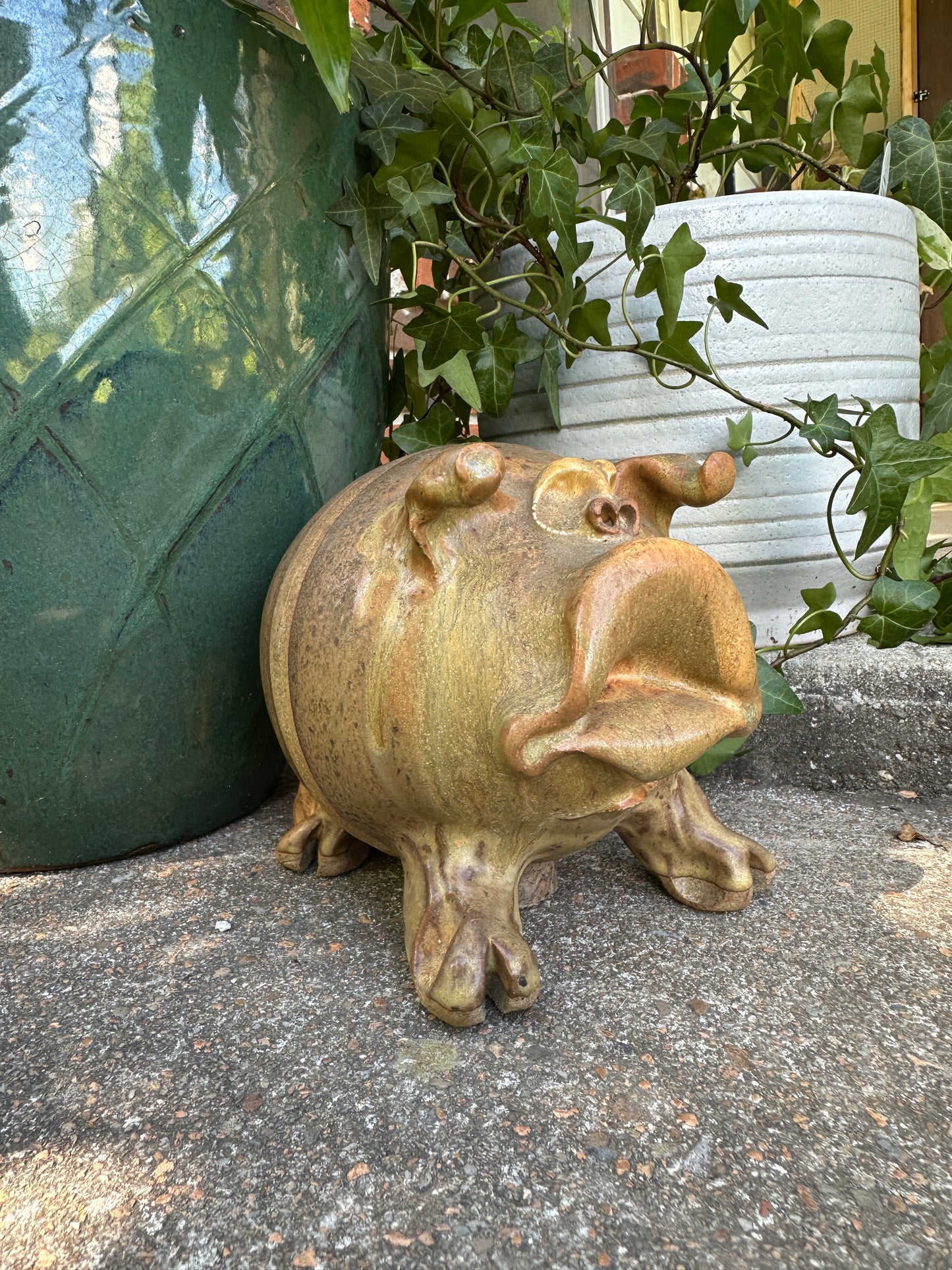 Hand-sculpted "Piggy" Bank