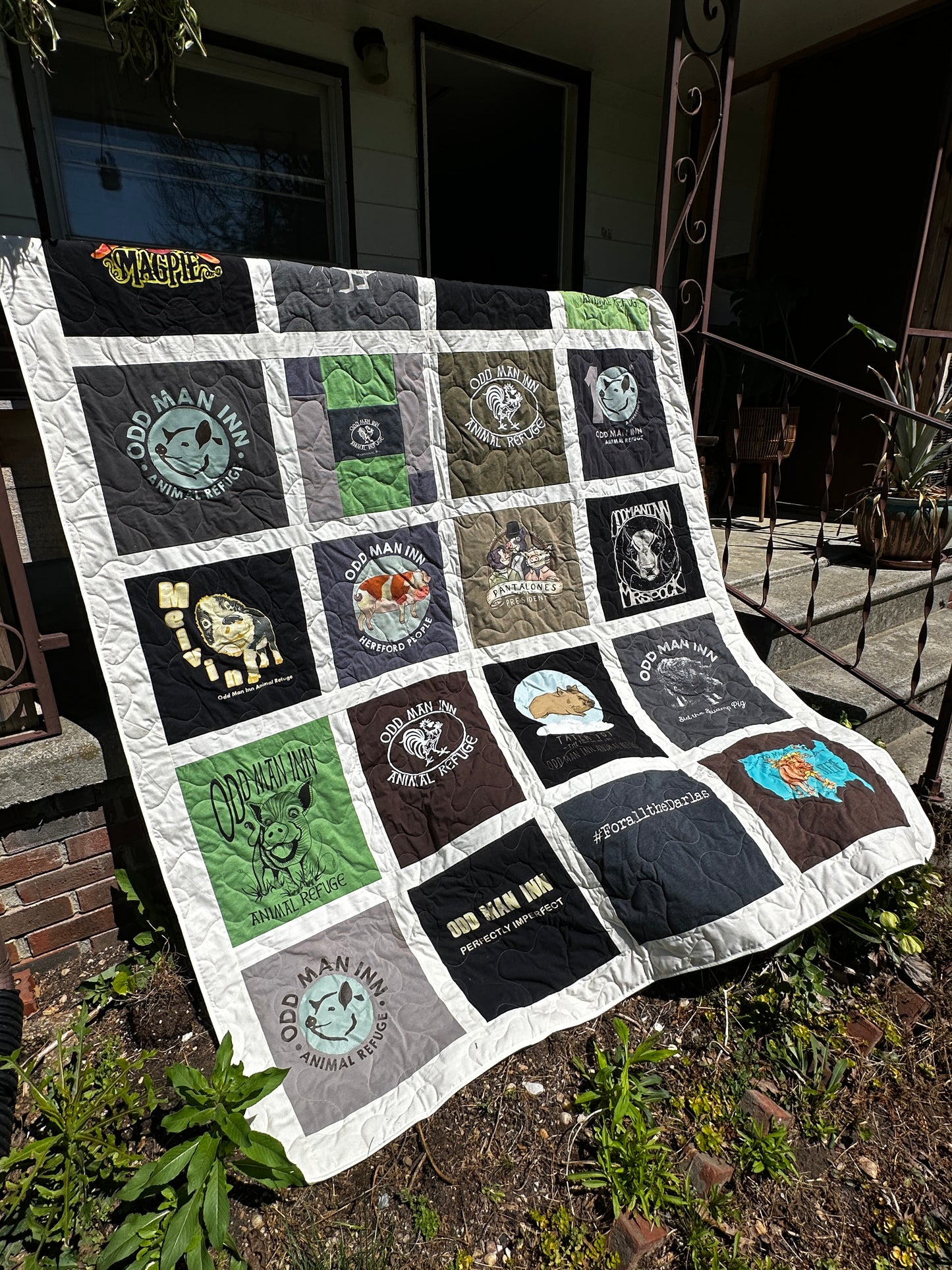 The Caregiver Quilt: 10 Years of Odd Man Inn T-Shirt Quilt