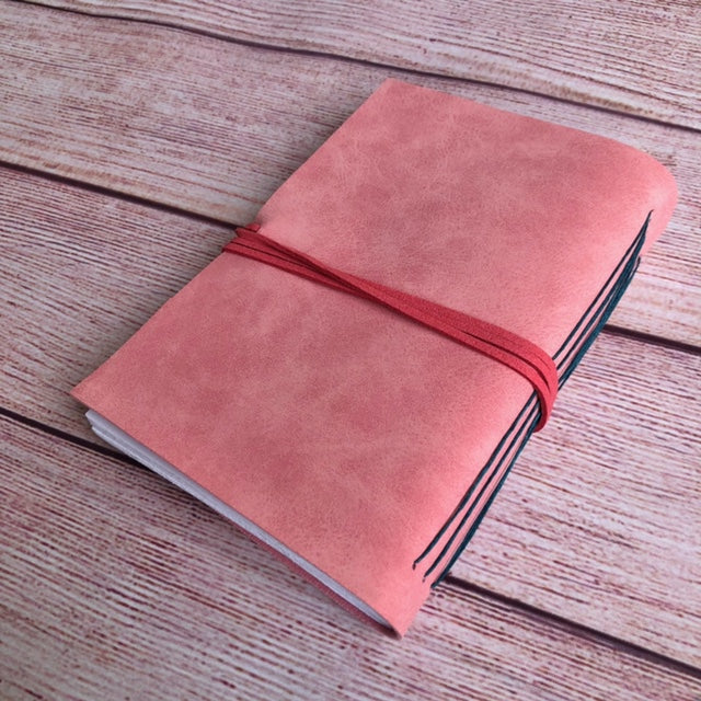 Absolutely Beachy Journal with Vegan Suede Cover (Coral)