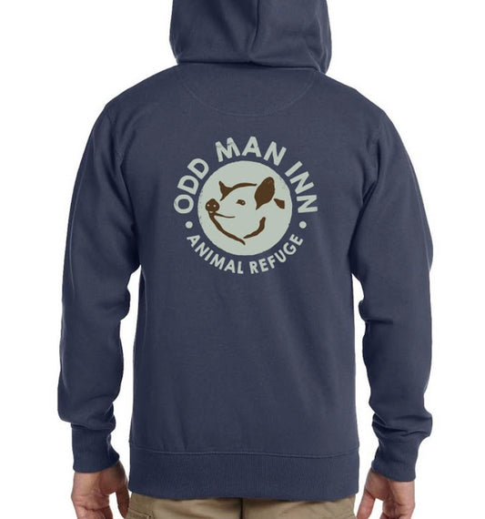 full zip hoodie back