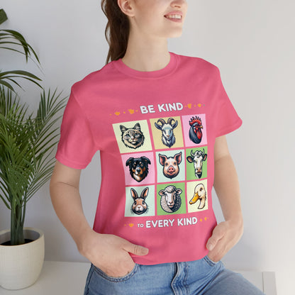 Be Kind to Every Kind - 100% Cotton Unisex T-shirt