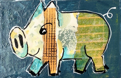 Collage Pig - Leo