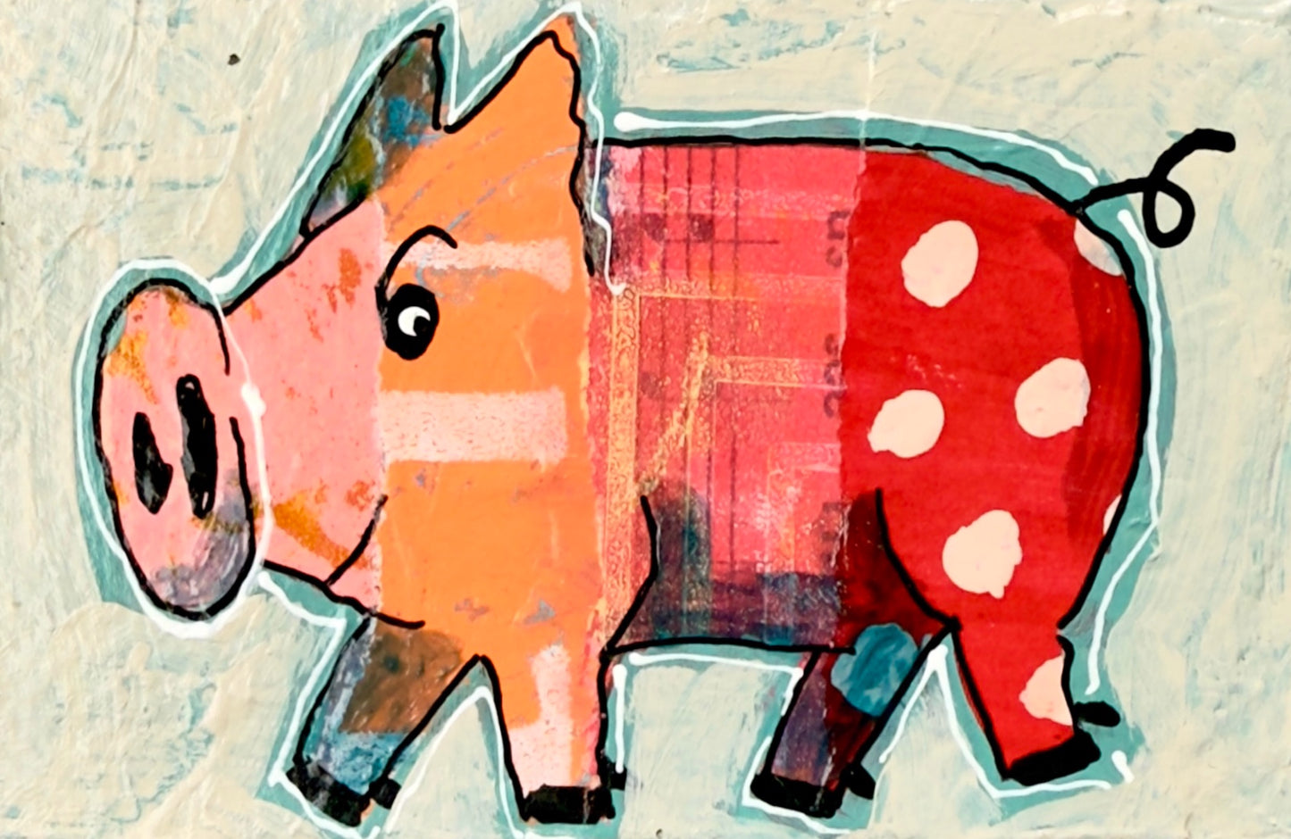 Collage Pig - Nora