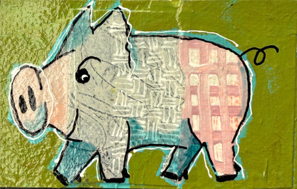 Collage Pig - Primrose