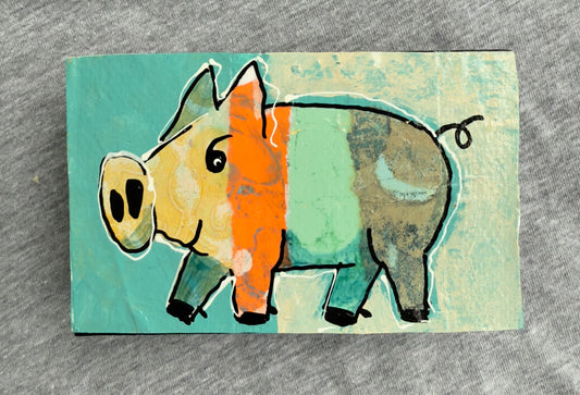 Collage Pig - Sammy