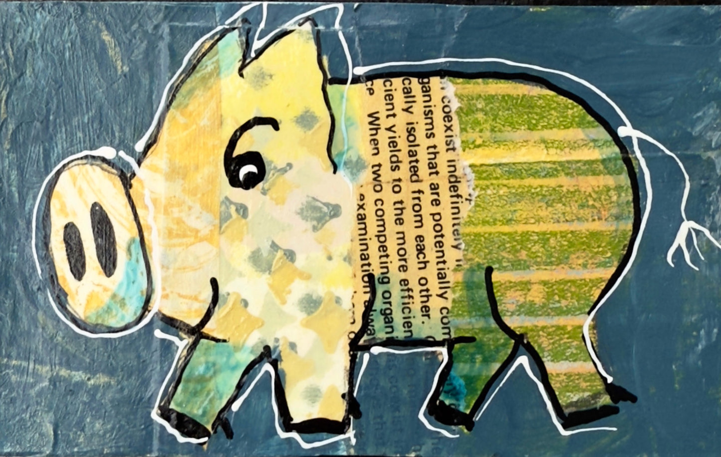 Collage Pig - Theo