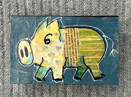 Collage Pig - Theo