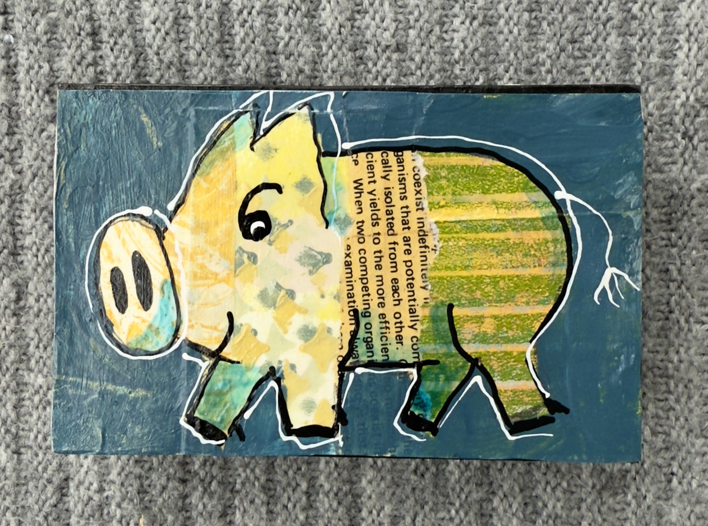 Collage Pig - Theo