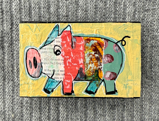 Collage Pig - Wren