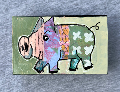 Collage Pig - Benny