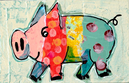 Collage Pig - Maple
