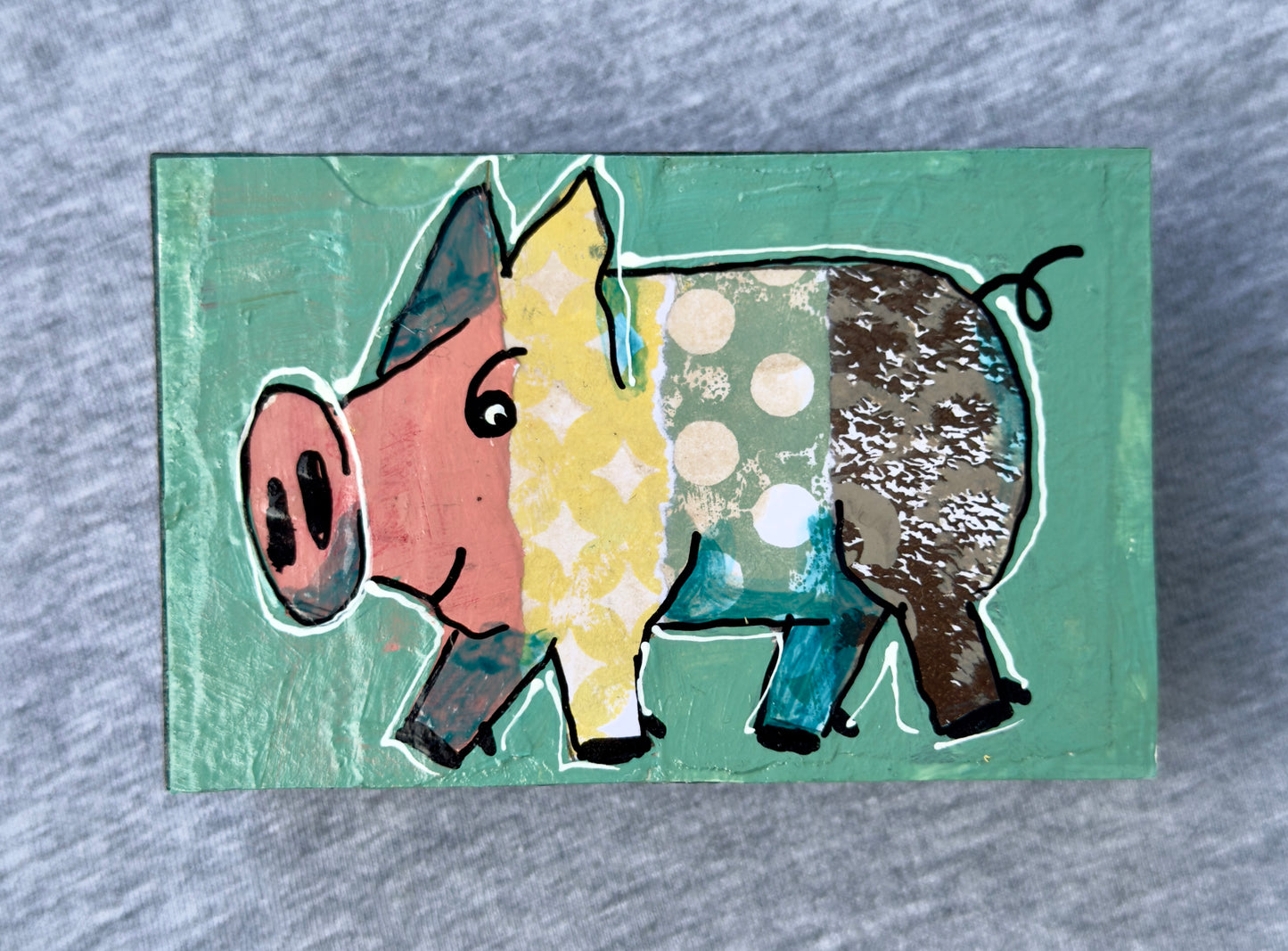 Collage Pig - Otis