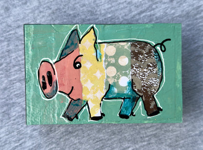 Collage Pig - Otis