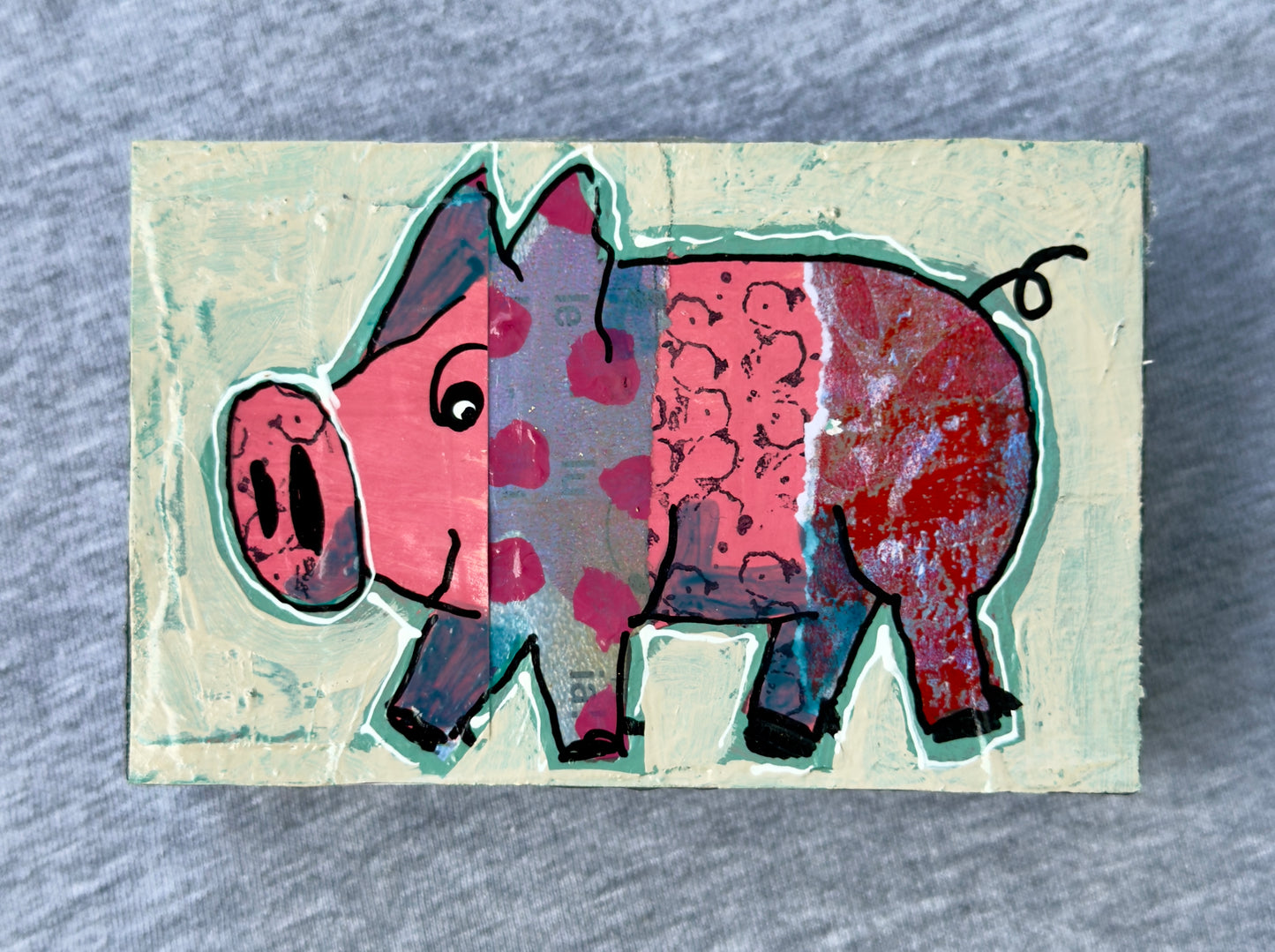 Collage Pig - Owen