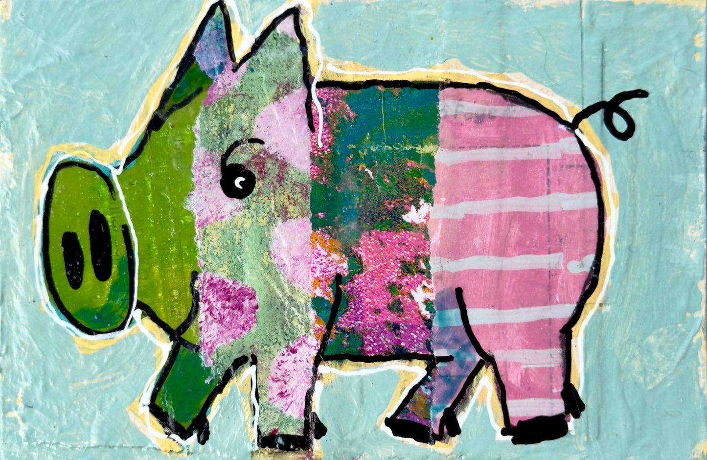 Collage Pig - Wyatt