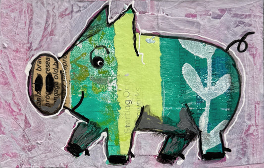 Collage Pig - Evan