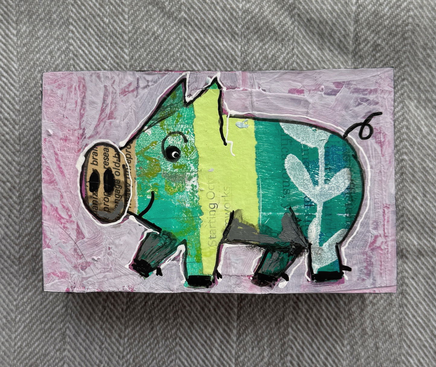Collage Pig - Evan