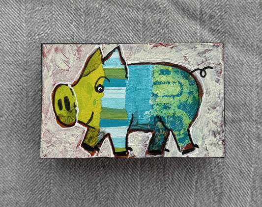 Collage Pig - Fred