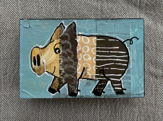 Collage Pig - George