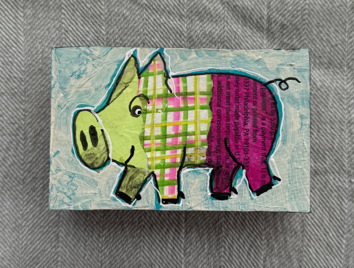 Collage Pig - Lauren