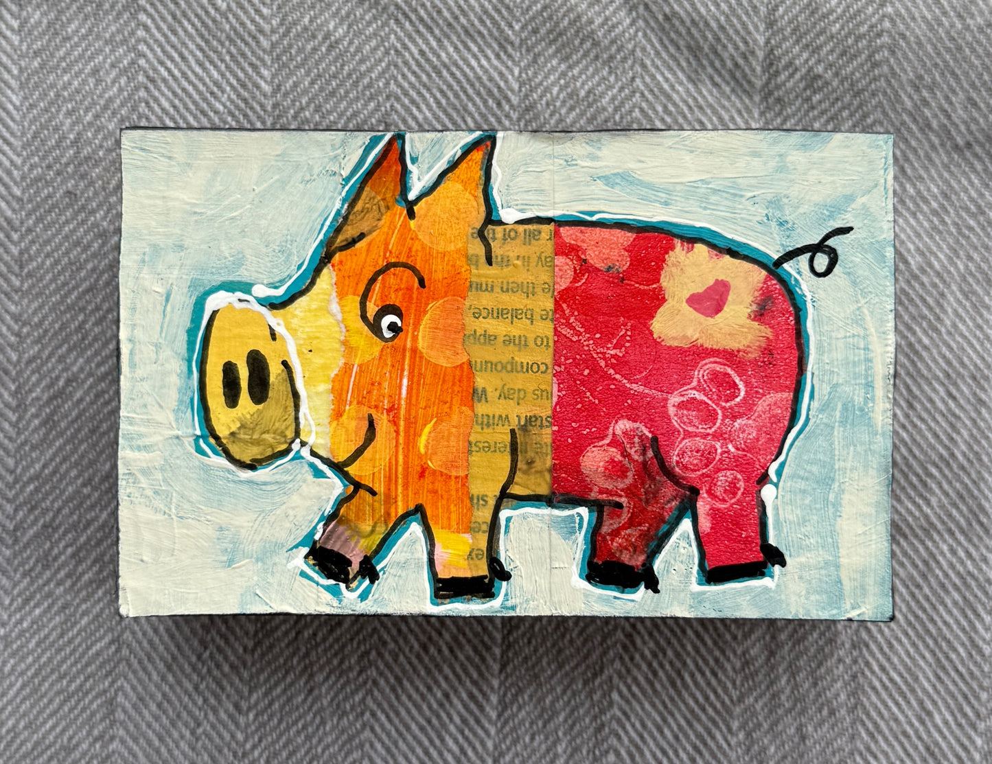 Collage Pig - Trey