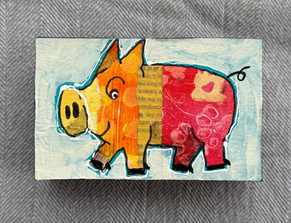 Collage Pig - Trey