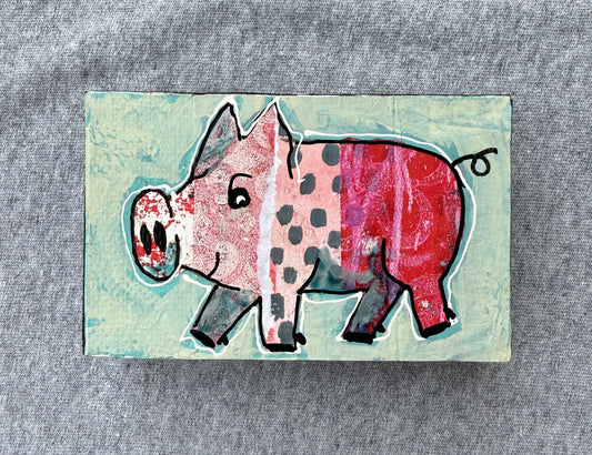 Collage Pig - Charlie