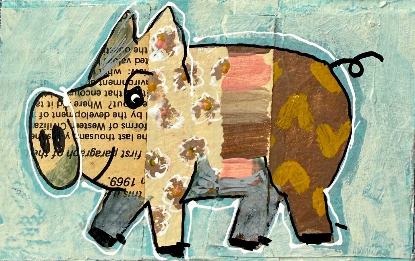 Collage Pig - Finn