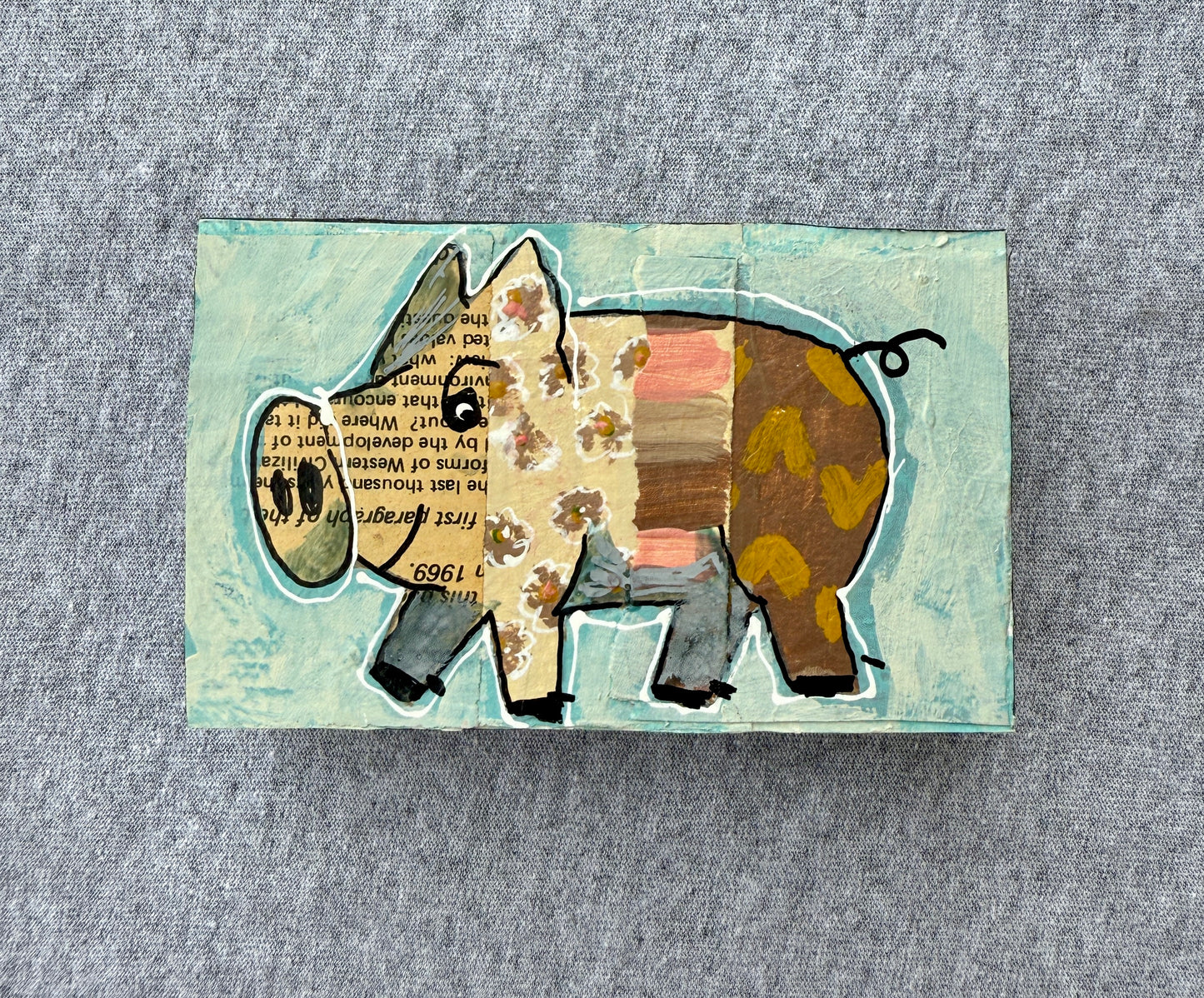Collage Pig - Finn
