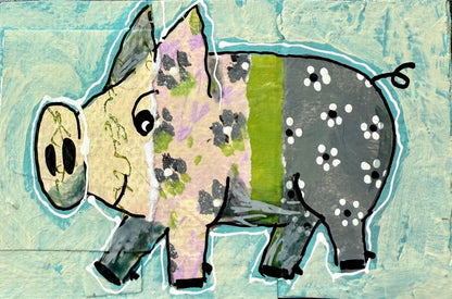 Collage Pig - Ivy