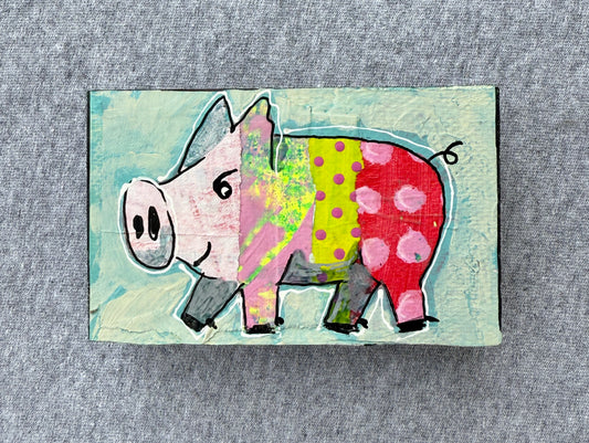 Collage Pig - Rosie