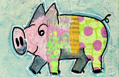 Collage Pig - Stella