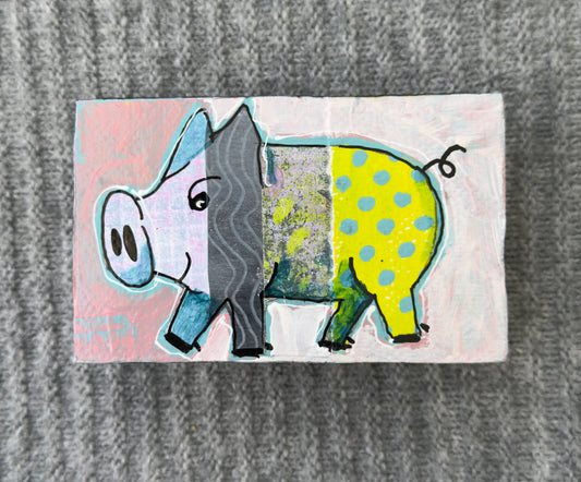 Collage Pig - Albie