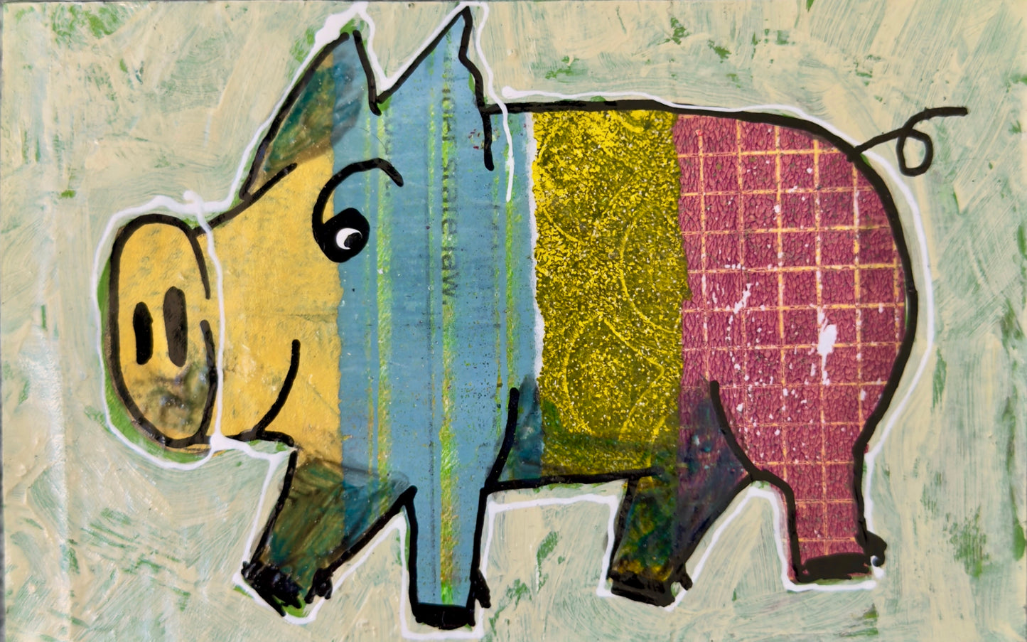 Collage Pig - Alfie