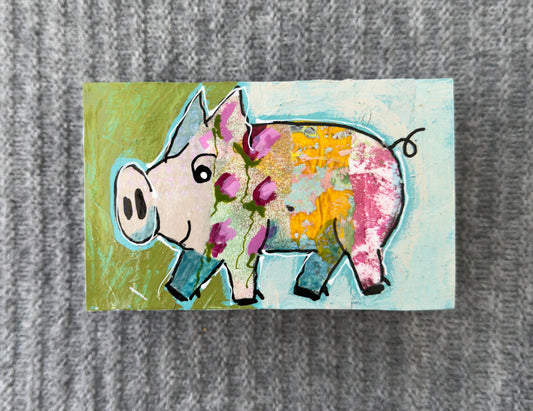 Collage Pig - Belle
