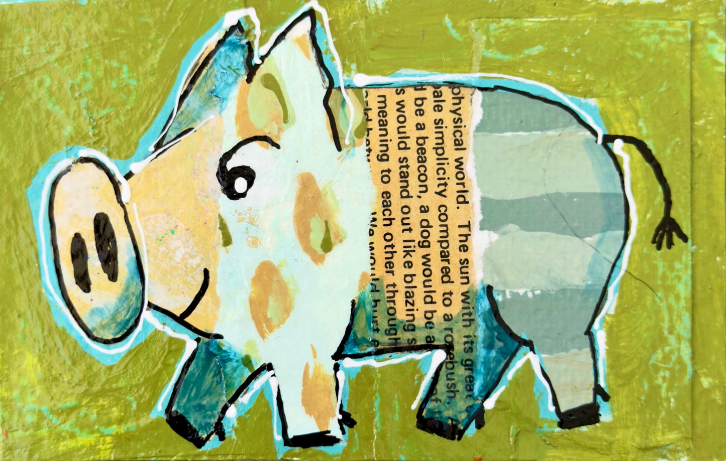 Collage Pig - Luca
