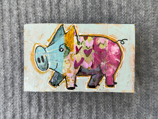 Collage Pig - Mabel
