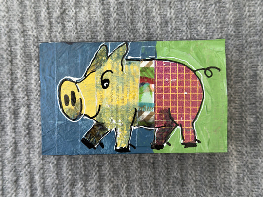 Collage Pig - River
