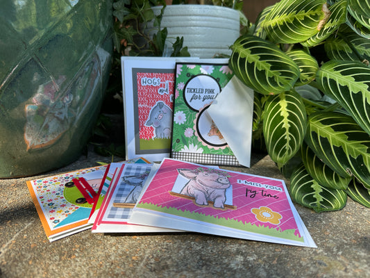 Ten Pack Paper-crafted Notecards with Envelopes