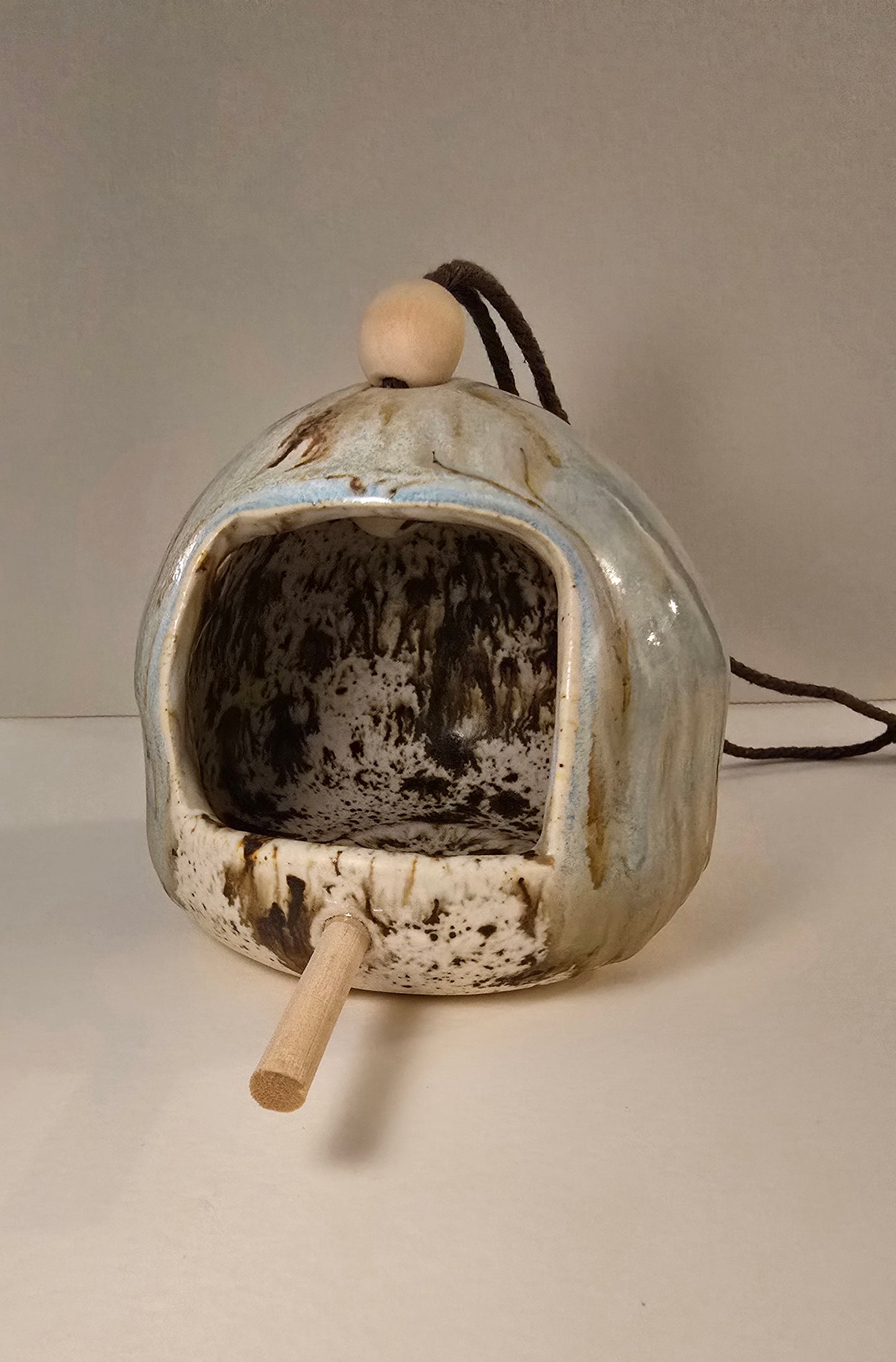 Handcrafted Ceramic Bird Feeder by Jane Nixon