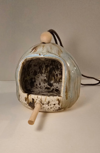 Handcrafted Ceramic Bird Feeder by Jane Nixon
