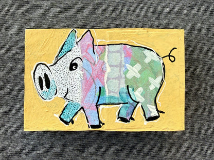 Collage Pig - Acorn
