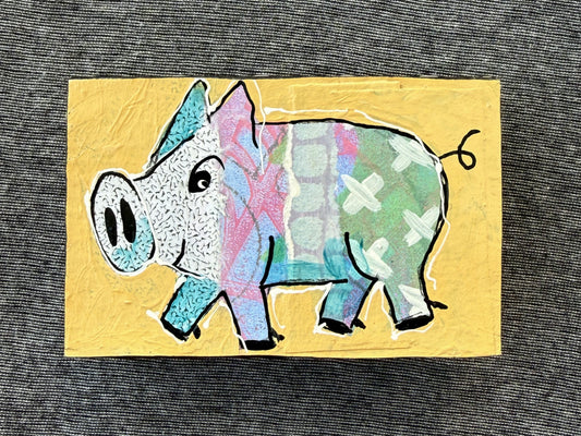 Collage Pig - Acorn