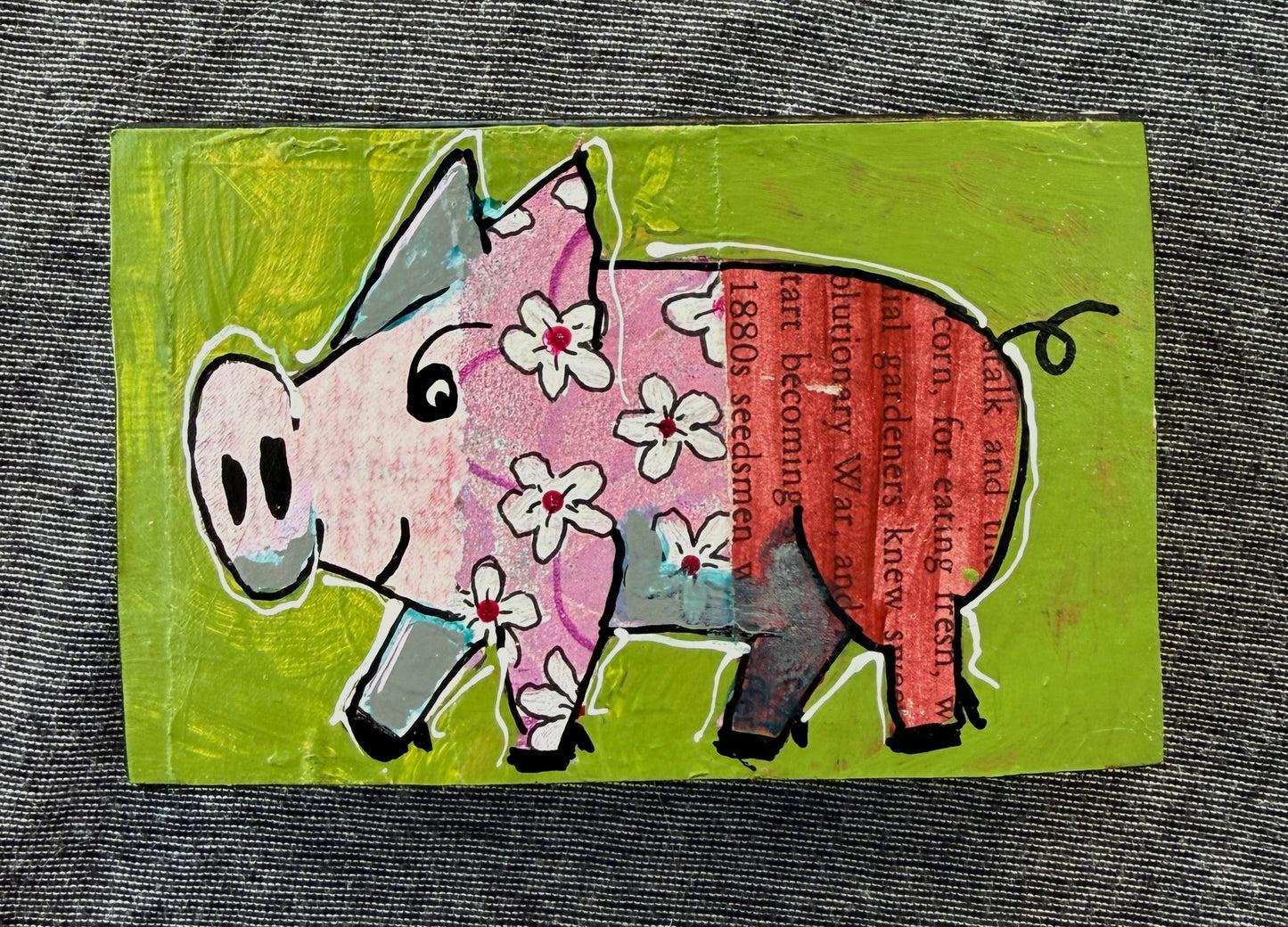 Collage Pig - Bloom