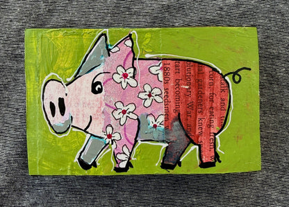 Collage Pig - Bloom